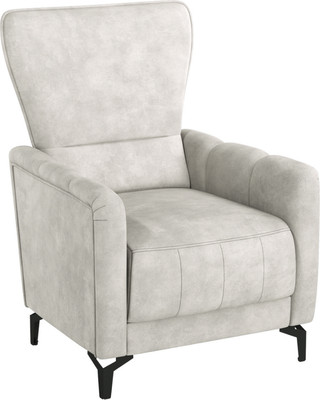 Кресло мягкое Олмеко Одри (велюр Олимпия 060 серебристый серый) - 