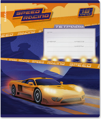 Тетрадь Erich Krause Sport Car / 60566 (18л, клетка) -