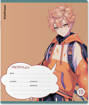 Тетрадь Erich Krause Manga / 63254 (18л, клетка) -