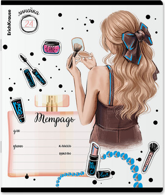 Тетрадь Erich Krause Fashion Girl / 60589 (24л, линейка) - 