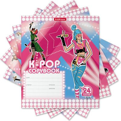 Тетрадь Erich Krause K-POP / 58261 (24л, клетка) - 