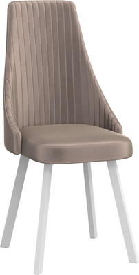 Стул Олмеко Лион (велюр конфетти мокко/белый) - 