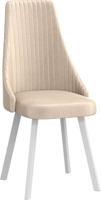 Стул Олмеко Лион (велюр конфетти крем/белый) - 