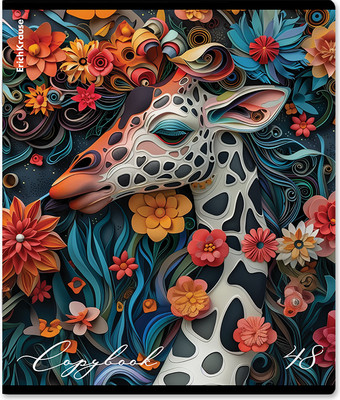 Тетрадь Erich Krause Flower Animals / 63322 (48л, клетка) - 