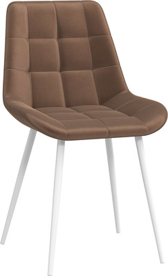 Стул Олмеко Кварта К (велюр конфетти корица/белый) - 