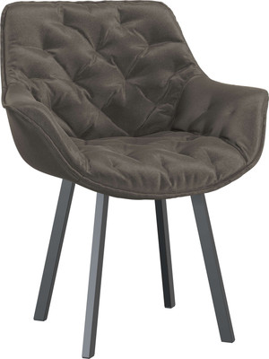 Стул Олмеко Квинта (велюр конфетти стоун/черный) -