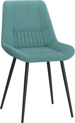 Стул Олмеко Николь (велюр барни минт/черный) - 