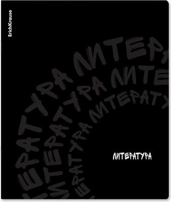 Тетрадь предметная Erich Krause Noir Литература / 65246 (48л, линейка) -