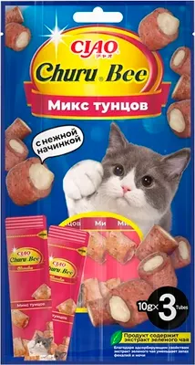 

Лакомство для кошек, Чуру-Би Запеченные трубочки Тунец Магуро тунец Кацуо