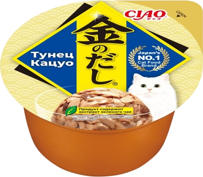 Влажный корм для кошек Inaba Ciao Kinnodashi cup Тунец Кацуо