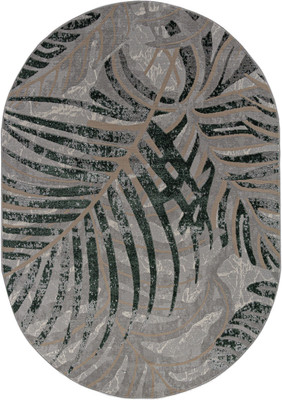 Ковер Merinos Liman F479-OVAL-GRAY-GREEN (1.6х3) -