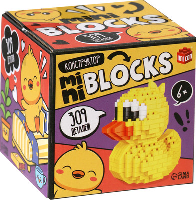 Микроконструктор Unicon Mini Blocks. Уточка / 10869341