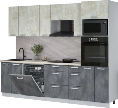 

Кухонный гарнитур, Мила Лайт 2.7-ПМ1