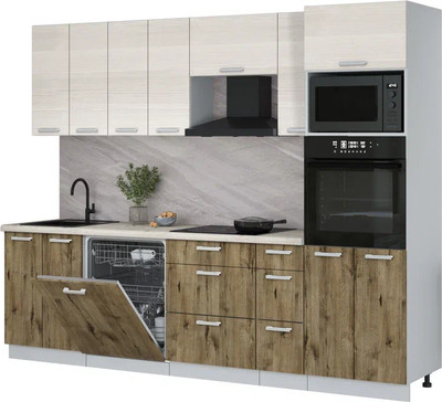 

Кухонный гарнитур, Мила Лайт 2.7-ПМ1