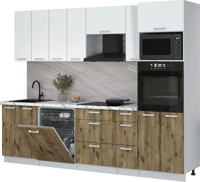 

Кухонный гарнитур, Мила Лайт 2.7-ПМ1