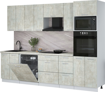 

Кухонный гарнитур, Мила Лайт 2.8-ПМ1