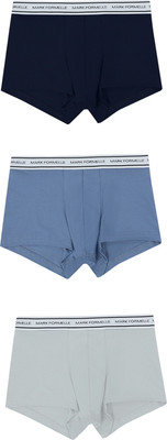 Комплект мужских трусов Mark Formelle 411124-3 (р.82-92, жемчужно-голубой/джинс/темно-синий) - 