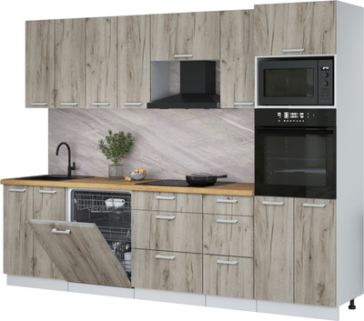 

Кухонный гарнитур, Мила Лайт 2.8-ПМ1