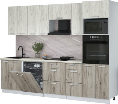 

Кухонный гарнитур, Мила Лайт 2.8-ПМ1