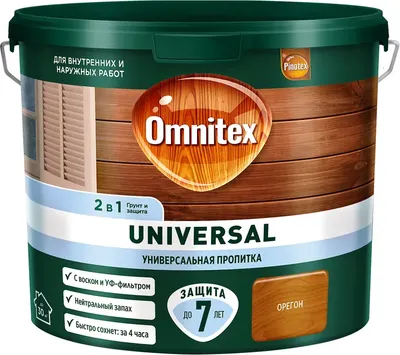 

Пропитка для дерева, Universal 2в1 Орегон