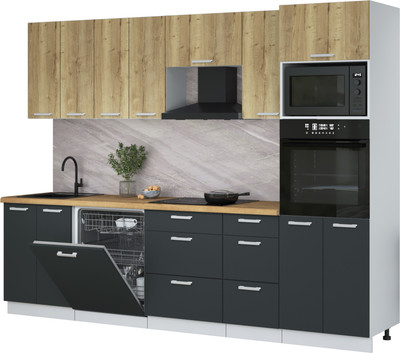 

Кухонный гарнитур, Мила Лайт 2.8-ПМ1