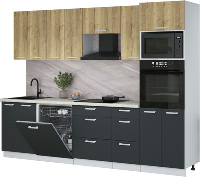 

Кухонный гарнитур, Мила Лайт 2.8-ПМ1