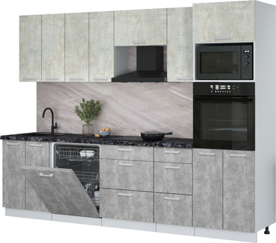 

Кухонный гарнитур, Мила Лайт 2.8-ПМ1