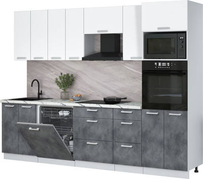 

Кухонный гарнитур, Мила Лайт 2.8-ПМ1