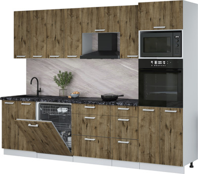 

Кухонный гарнитур, Мила Лайт 2.8-ПМ1