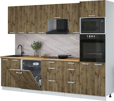 

Кухонный гарнитур, Мила Лайт 2.8-ПМ1