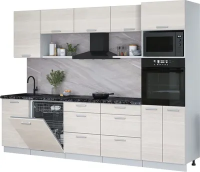 

Кухонный гарнитур, Мила Лайт 2.9-ПМ1