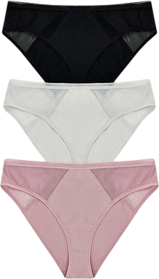 Комплект женских трусов Mark Formelle 412474-3 (р.106, персиковый румянец) -