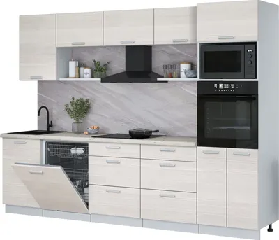 

Кухонный гарнитур, Мила Лайт 2.9-ПМ1