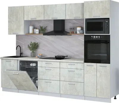 

Кухонный гарнитур, Мила Лайт 2.9-ПМ1