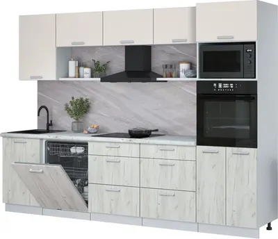 

Кухонный гарнитур, Мила Лайт 2.9-ПМ1