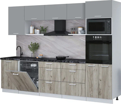 

Кухонный гарнитур, Мила Лайт 2.9-ПМ1