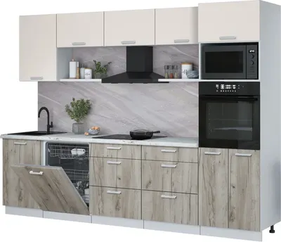 

Кухонный гарнитур, Мила Лайт 2.9-ПМ1