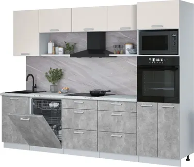 

Кухонный гарнитур, Мила Лайт 2.9-ПМ1