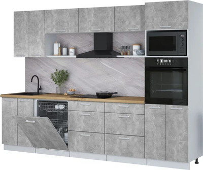 

Кухонный гарнитур, Мила Лайт 3.0-ПМ1