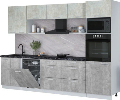 

Кухонный гарнитур, Мила Лайт 3.0-ПМ1