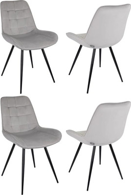 Набор стульев Бюрократ CH-K2 (4шт, светло-серый/Holland 09) - 