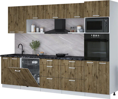 

Кухонный гарнитур, Мила Лайт 3.0-ПМ1