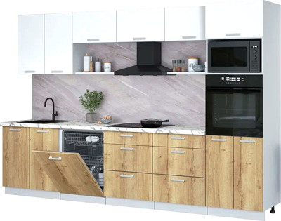 

Кухонный гарнитур, Мила Лайт 3.2-ПМ1