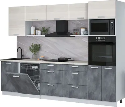 

Кухонный гарнитур, Мила Лайт 2.9-ПМ1