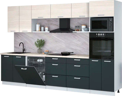 

Кухонный гарнитур, Мила Лайт 3.2-ПМ1