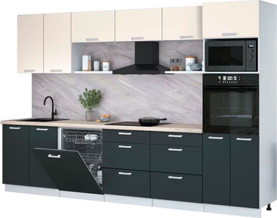 

Кухонный гарнитур, Мила Лайт 3.2-ПМ1