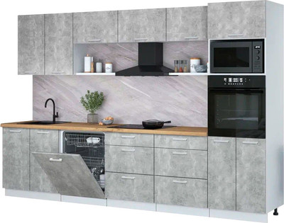 

Кухонный гарнитур, Мила Лайт 3.2-ПМ1