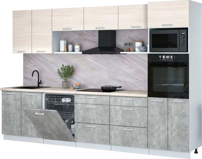 

Кухонный гарнитур, Мила Лайт 3.2-ПМ1