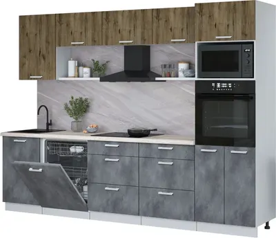 

Кухонный гарнитур, Мила Лайт 2.9-ПМ1