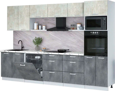 

Кухонный гарнитур, Мила Лайт 3.2-ПМ1